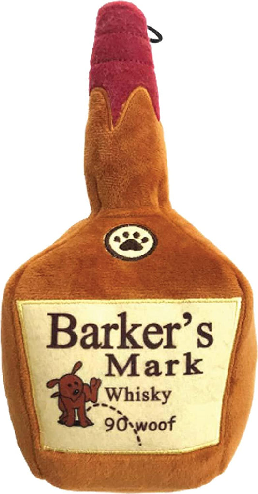 for Dogs | Barker'S Mark (Large) | Yappy Hour Funny Dog Toy | Power Plush Dog Toy with Squeaker | Dog Gift | Fun, Durable, and Safe | H&K Squeaky Dog Toy